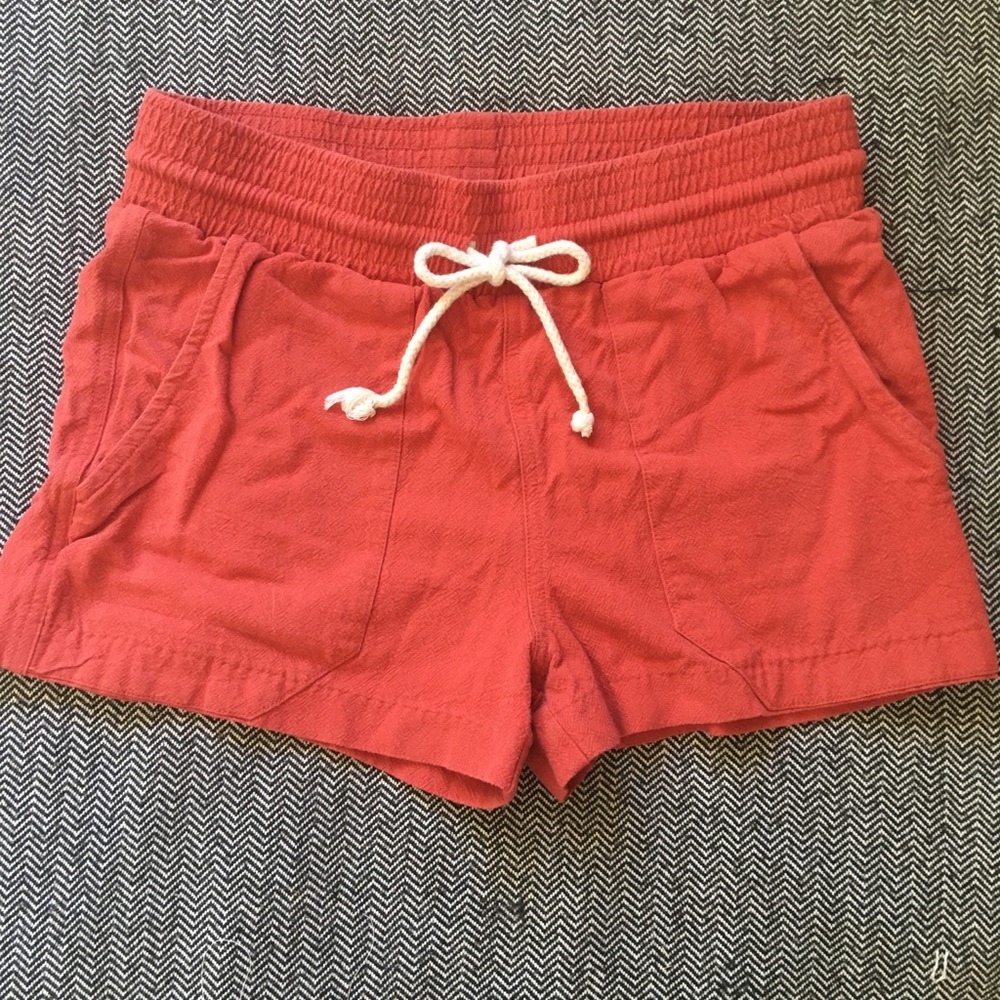 Red lounge shorts